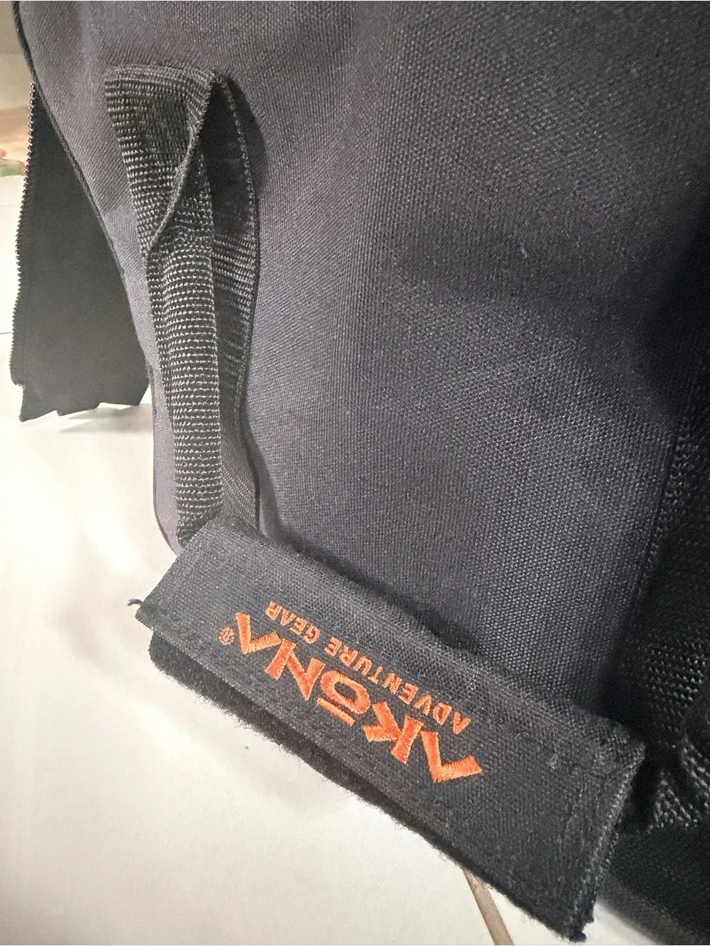 AKONA Black Scuba Diving Weight Duffel Bag - Black with Orange Accent